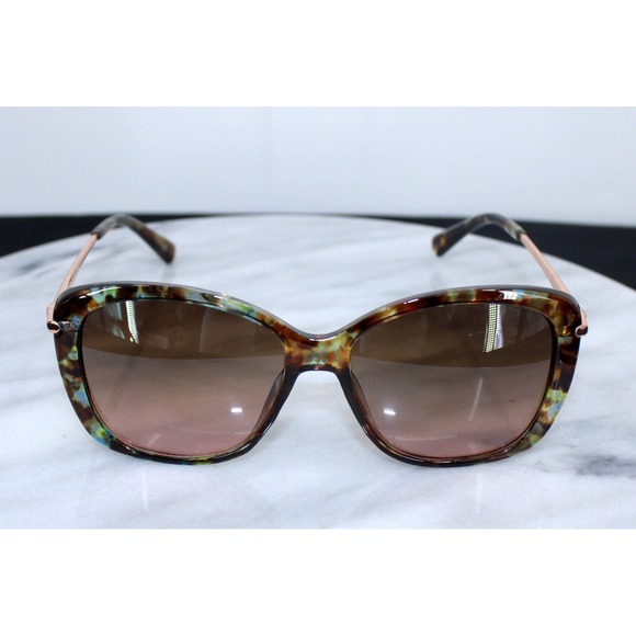 Jones New York Accessories - Jones New York Blue Tortoise Rose Gold Square Butterfly Sunglasses J534